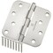 Cauldham Heavy-Duty 4" Interior Door Hinges with 5/8" Radius Corners - Satin Nickel
